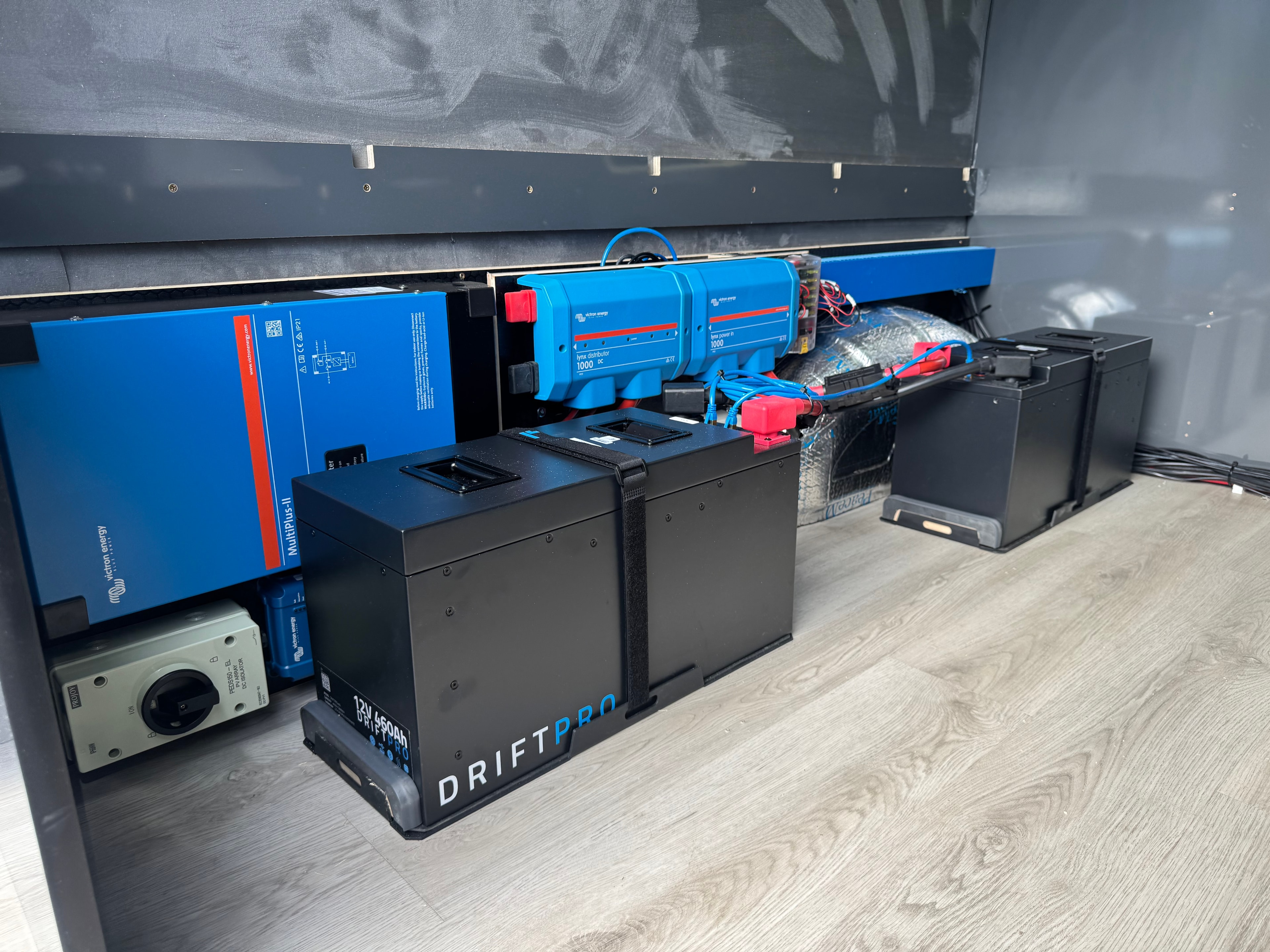 Fogstar DriftPro lithium batteries installed in a TRU Motorhomes conversion